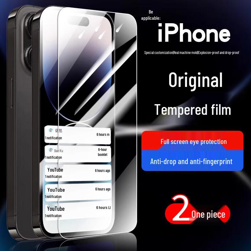 Zhiweishi HD Tempered Glass Screen Protector (2-Pack)