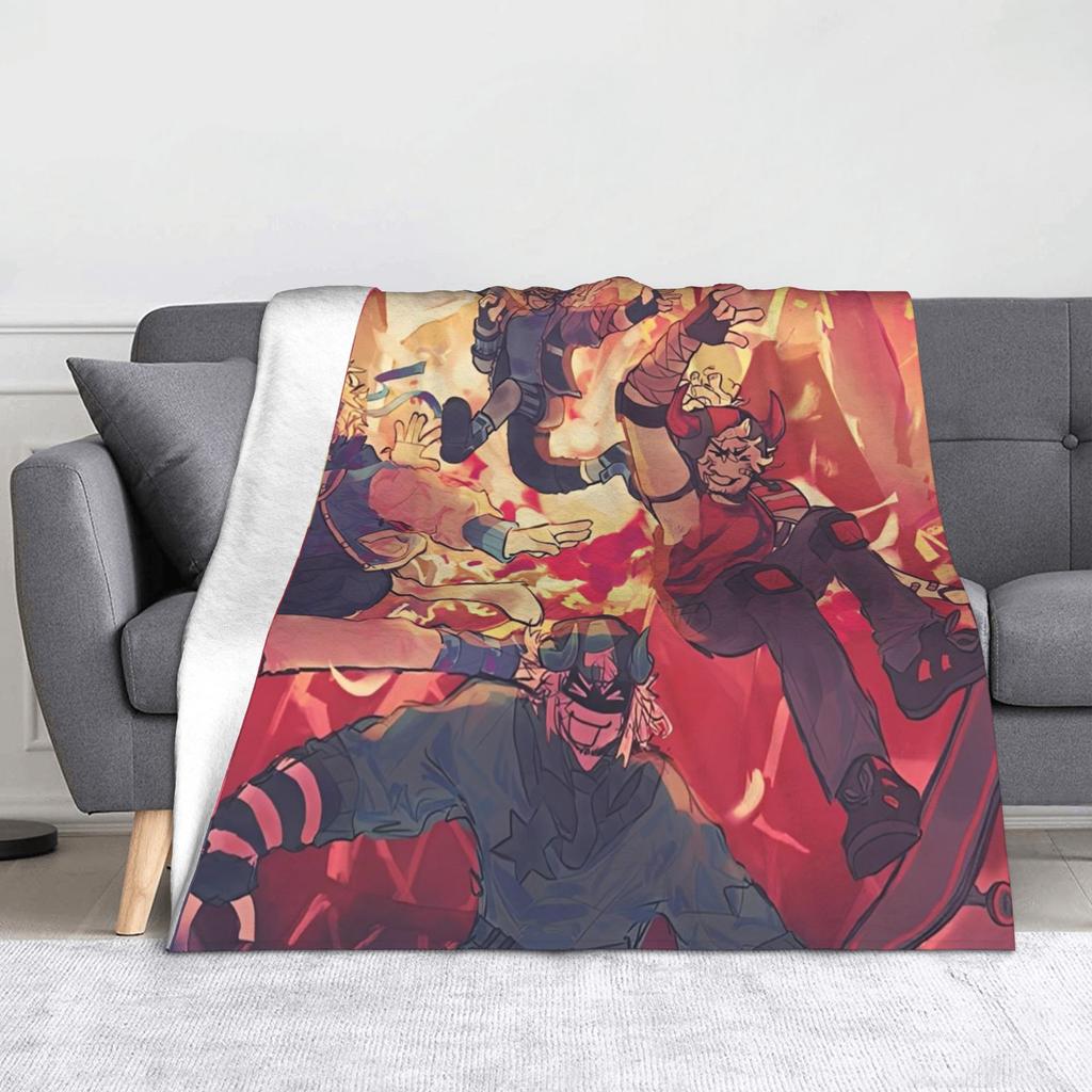 Azuretime Anime Fleece Blankets Azure Two Time Forsaken Awesome Throw Blanket for Home Hotel Sofa 125*100cm Quilt