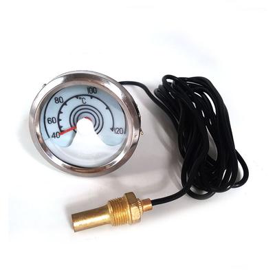 New Universal 12v/24v Car Forklift Truck Water Temperature Gauge Meter With 3 / 4.5 Meter Cable