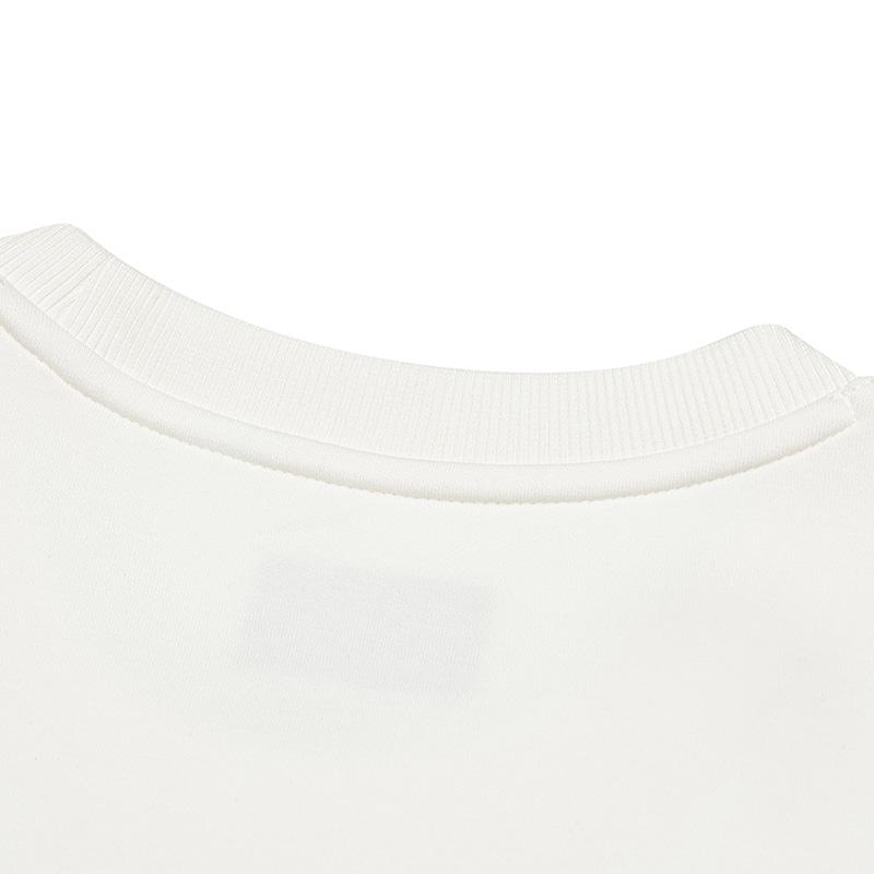 Fila Fashion Casual Knitted Pullover Sweatshirt Men Sweatshirt Egrets-White F11M518218FWT