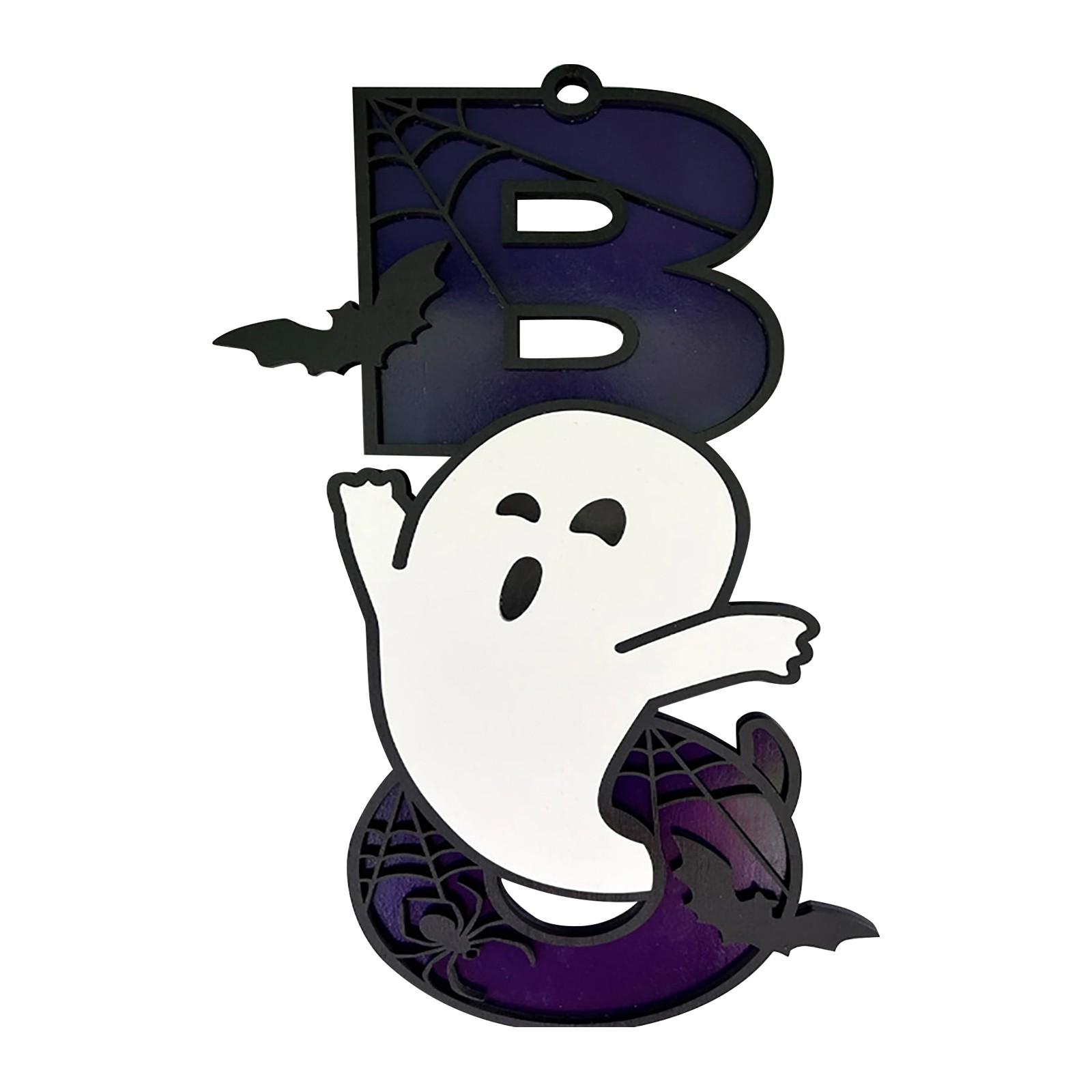 

Хэллоуин Подвесной, Большой Размер Деревянной Дверной Настенный Знак, Призрак, Дом На Открытом Воздухе One Size