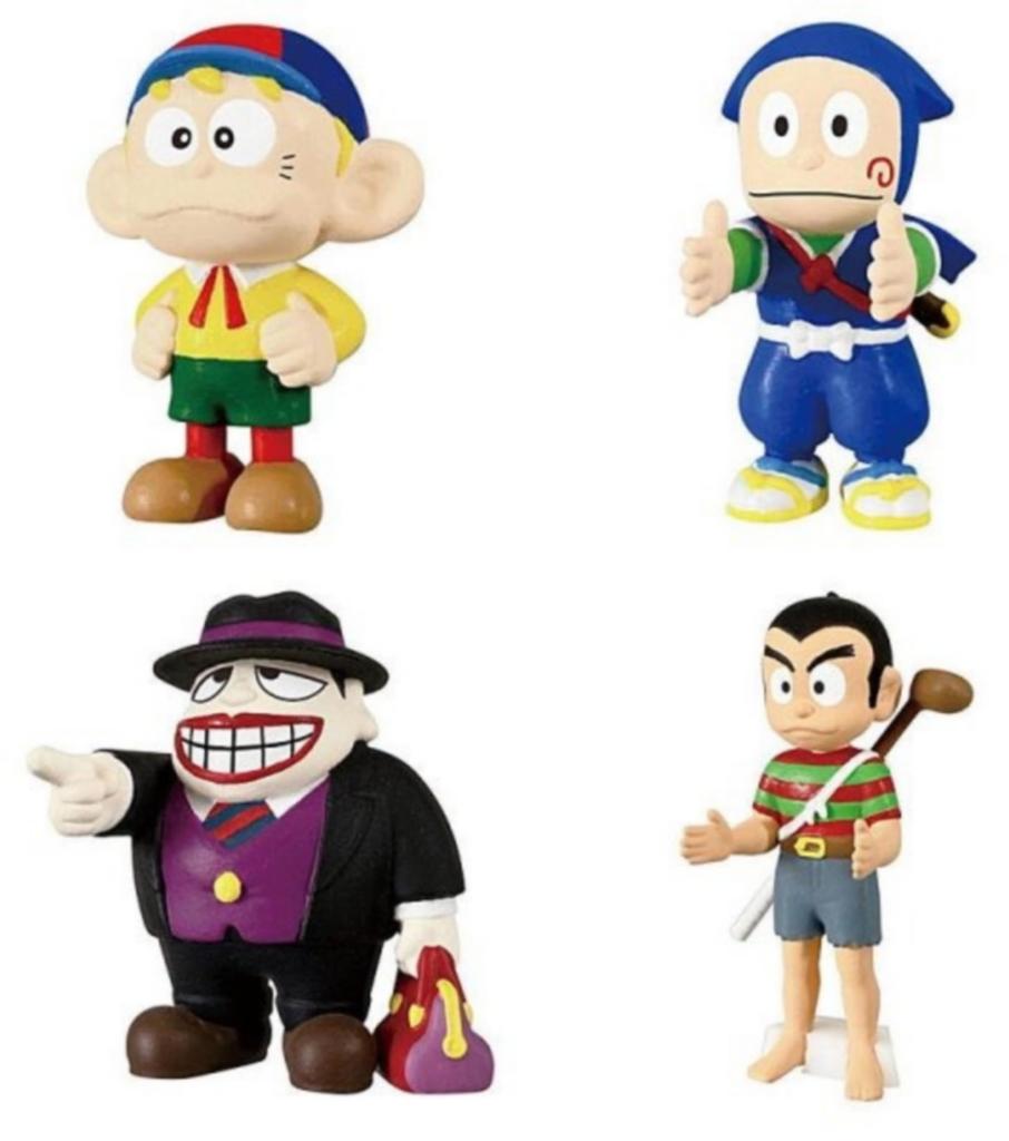 Fujiko Fujio A Characters x Complete Set of 4 Types Full Complement Gachapon Capsule Toy Narabundesu.