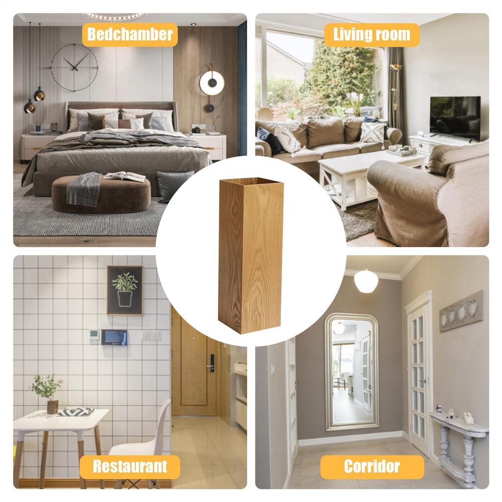 Umbrella Holder Wooden Umbrella Bucket Hallway Newspaper Bucket for Patio Hallway Farmhouse Office Backyard Home Entryway