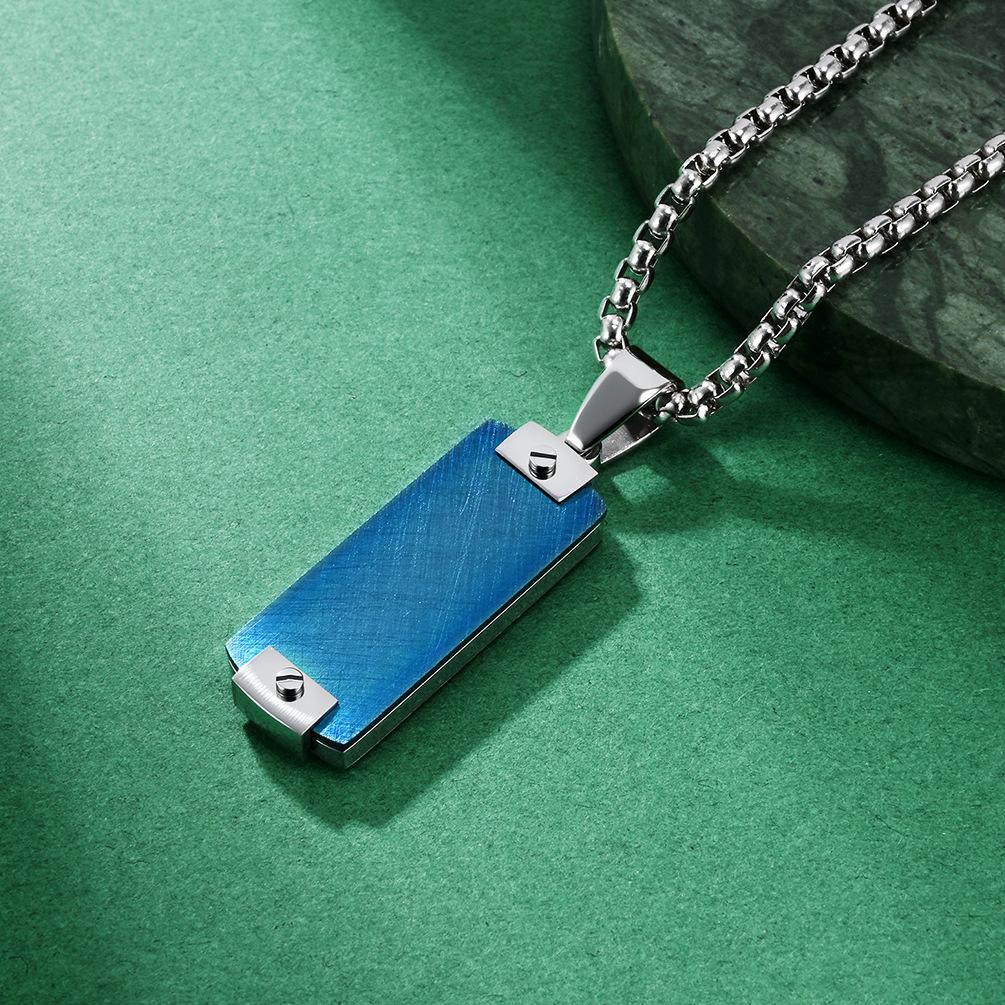 2026 Men s European Small Size Screw Riveted Staggered Sand Pendant Fashionable High-end Military Brand 60CM