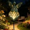 User Friendly Angel Solar Pathway Light IP65 Walkway Light Iron Texture Solar Angel Statue Light M4YD