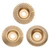 3PCS Wood Carving Disc Set 100mm Angle Grinder Wood Grinding Wheel Rotary Disc