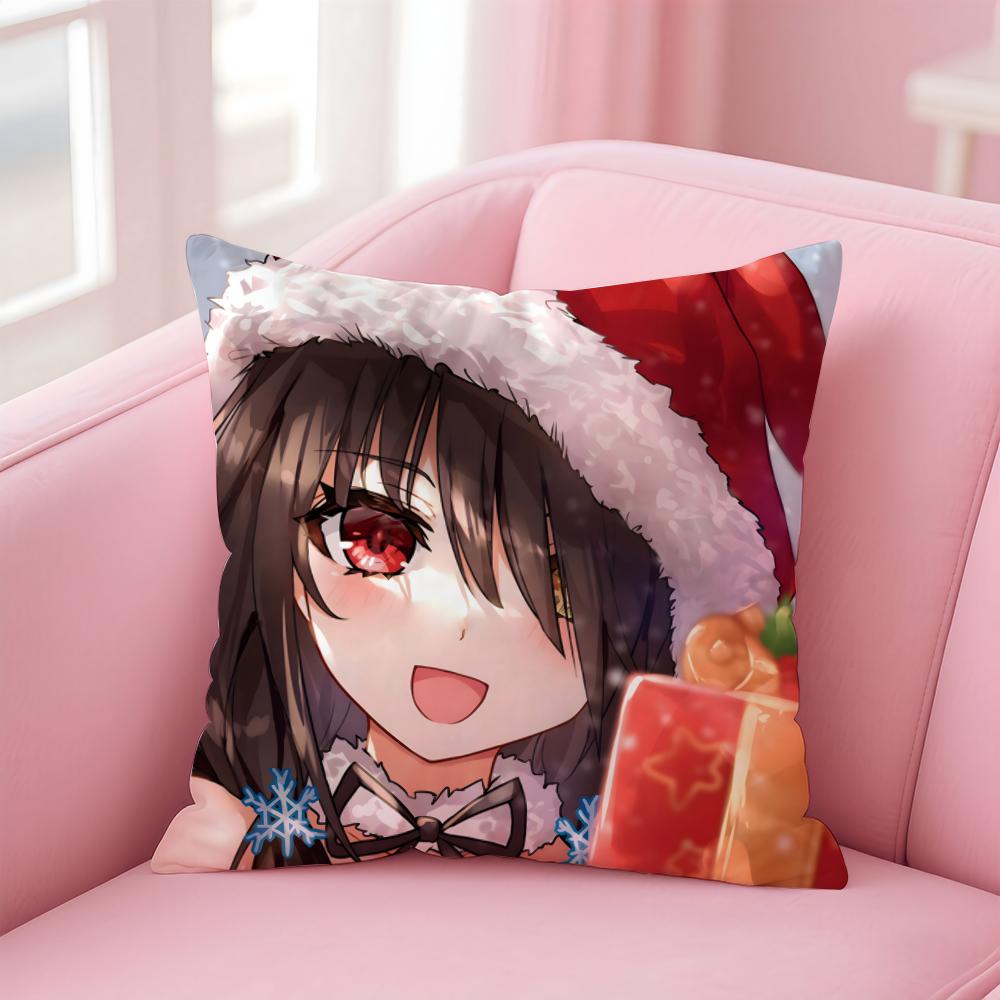 D-Date A Lives Anime Cushion Cover Comfortable Reversible Pillow Cover Ideal For Car Sofa Bedroom & Beyond