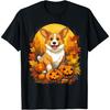 Pumpkin Corgi Dog Halloween Thanksgiving T-Shirt