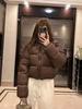 Down Cotton Puffer Jacket Women's Short Sleeve New Winter Thickened Student Cotton Coat Loose Bread Coat Outerwear