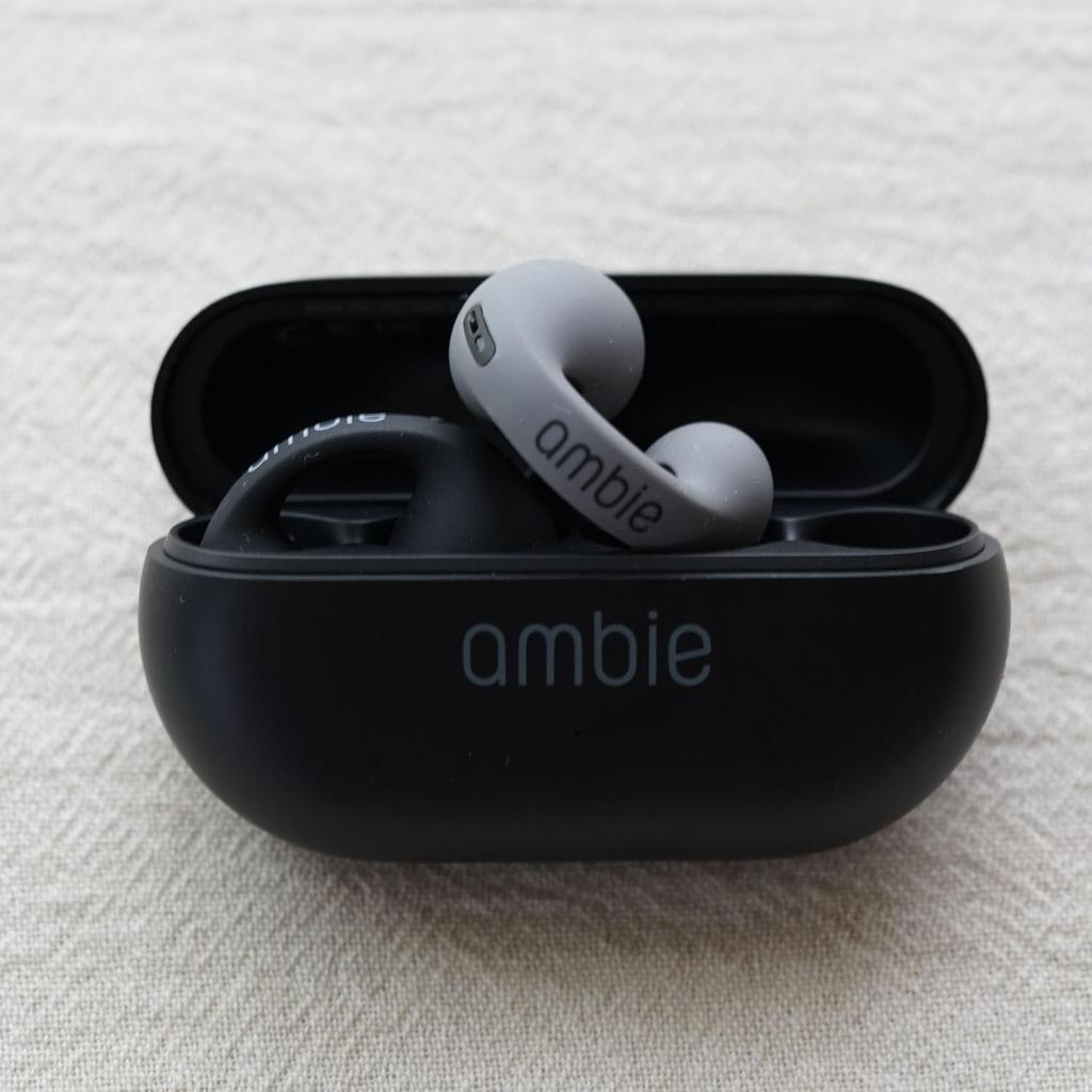 Ambie Sound Earcuffs Starter Set Earphone X AM-TW02 (Black Stone)