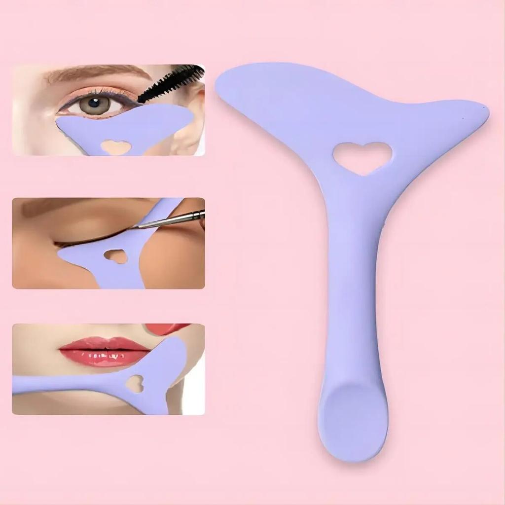 Multi-functional Eyeliner Stencil Wing Tips Silicone Eyeliner Aid Marscara Drawing Lipstick Wearing Aid Reusable Makeup Tools