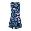 Abiti estivi da donna, larghi, senza maniche, con scollo a V e tasche