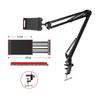 Double Pull Phone & Tablet Clip Stand for Tripod & Live Broadcast
