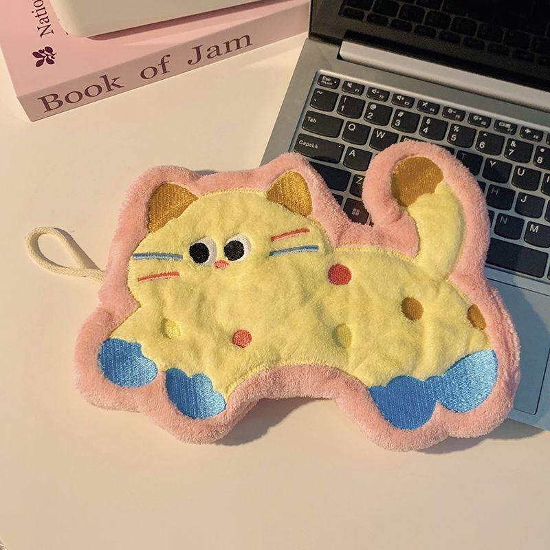 Bathroom Absorbent Hand Towel Kawaii Thickened Handkerchief Wall Hanging Hand Cloth Kitchen Hand Towel Room Decor