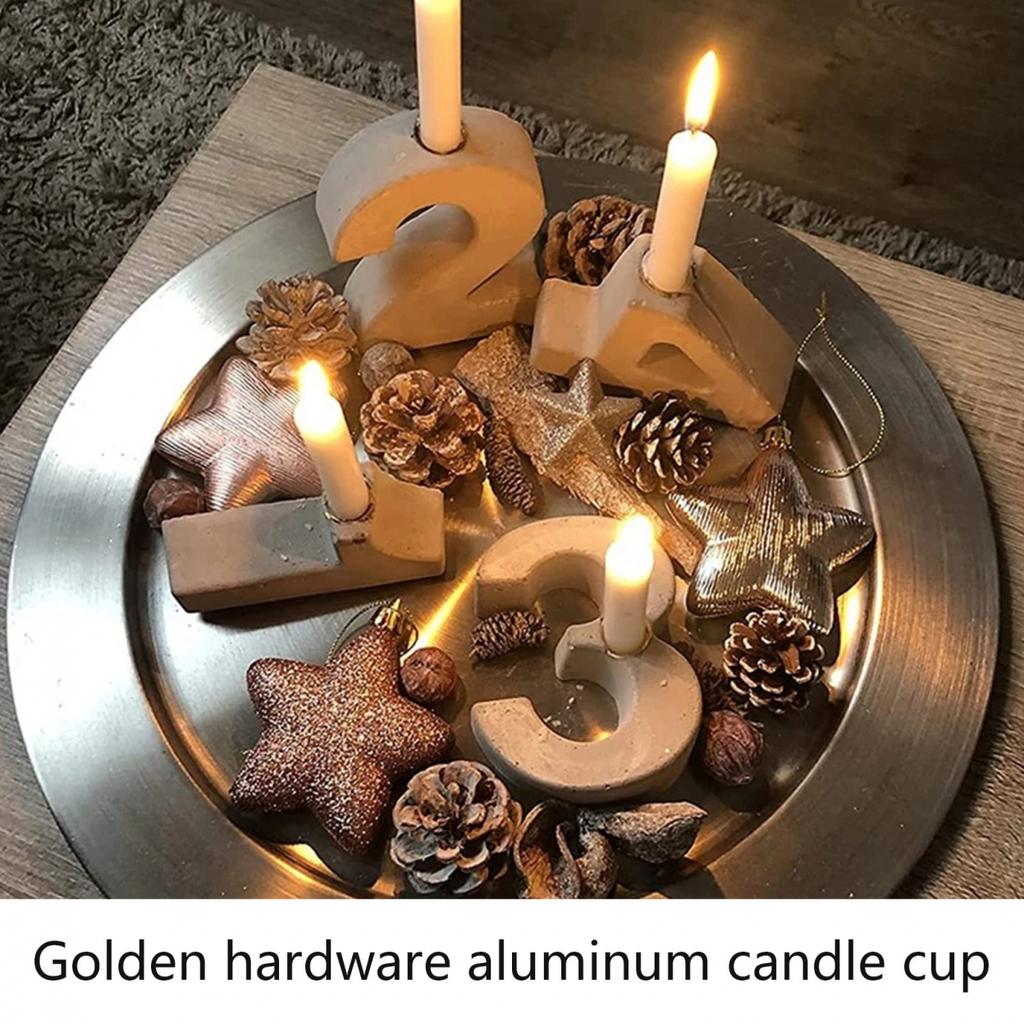 Candlestick Metal 30pcs/50pcs Aluminum Sheet Decorative