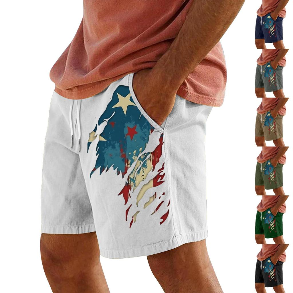 Men's Summer Large Casual Loose Sports Pants Beach Shorts