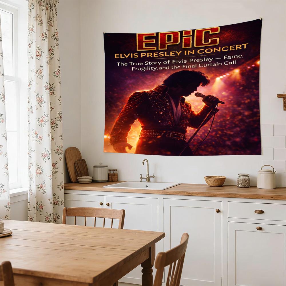 Space Rock Legend Versatile Wall Hanging Blanket, Home Backdrop for Wedding, Party and Video Shooting,Perfect Gift