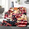 1Pc Star Guitar Celebration Blanket Soft Throw Blanket For Home Bedroom Bed Sofa Travel Office Solid Christmas Blanket