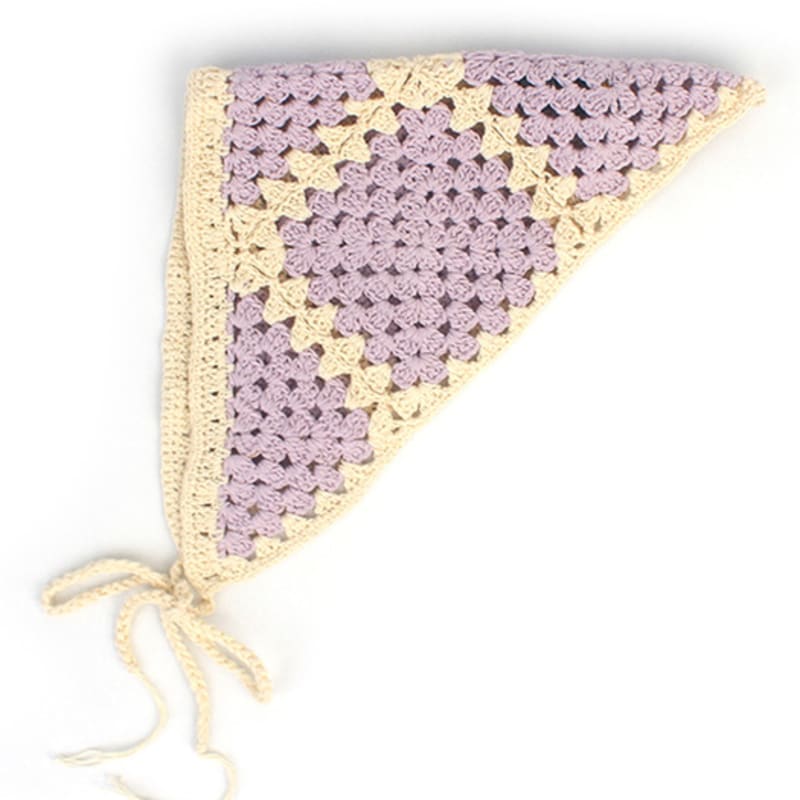 

Универсальная химия Квадратная фиолетовая вязаная шапка-боне шапка-боне FREE