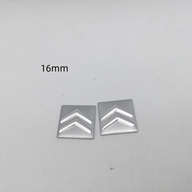 2ks 5ks 10ks 14mm 16mm Pro Citroen pouzdro na klíčenku auta Tlačítko emblému Logo emblému rovné sklopné dálkové ovládání Klíčenka Náhradní samolepka