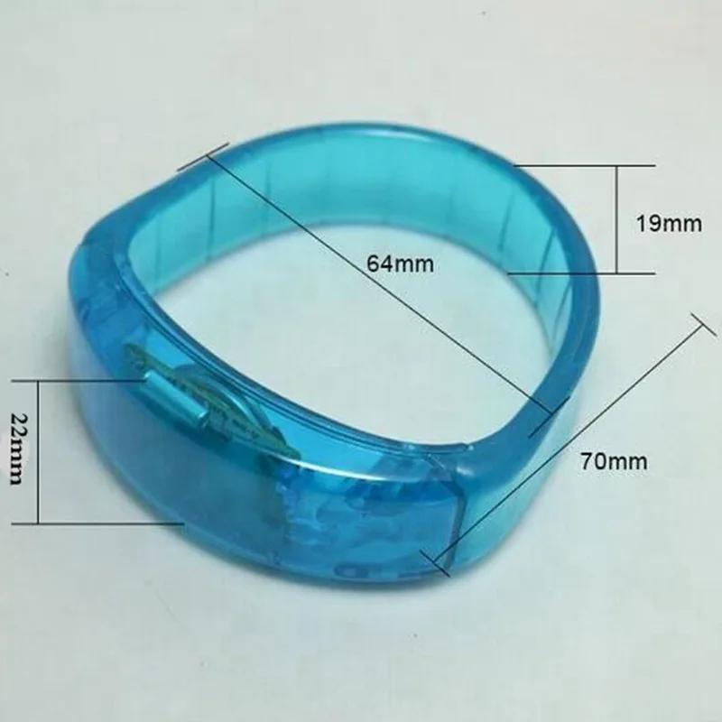 Fest Rave Konsert Stemmestyring LED Lys Armbånd Armring Lydaktivert Lyser Festlys Lyser i Mørket Festival