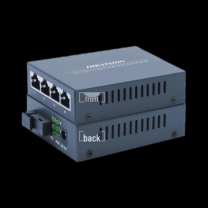 

Hikvision 4-Port Gigabit PoE Fiber Optic Transceiver CN plug (adapter included)