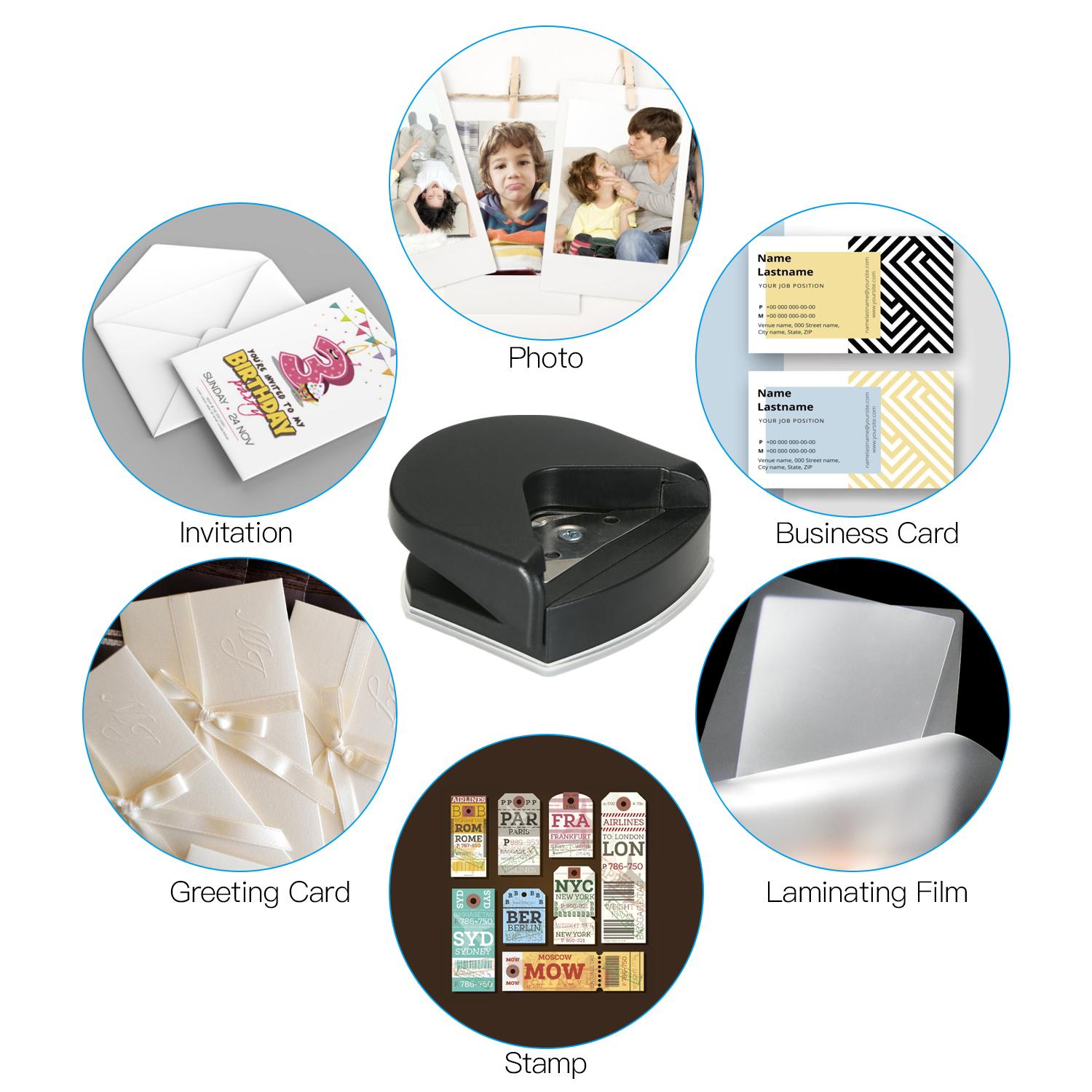 Portable Corner Rounder Punch Round Corner Trimmer Cutter 4mm for Card Photo