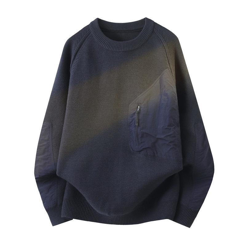 

Men s Outdoor-Style Autumn/Winter Faux Knit Sweater Y1700-2025 XL