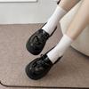 French Retro British Style Platform Small Leather Shoes Women's 2025 New Spring and Autumn with Skirts Versatile Heightening Loafers Shoes