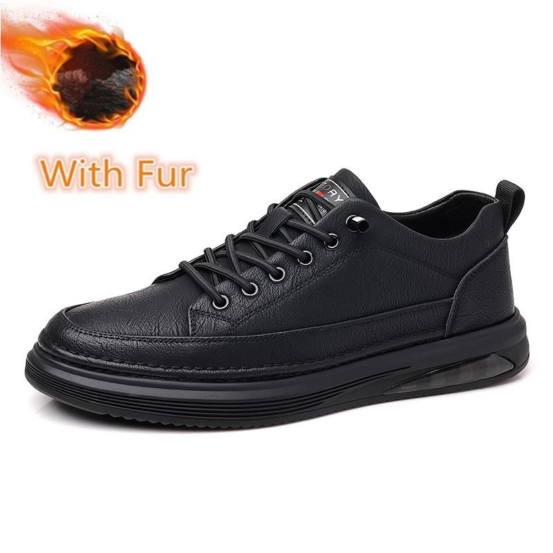 Fashion Luxury Brand Mens Casual Footwear Men Formal Business Leather Shoes High Quality Male Walking Shoes Lace Up Men's Skate Flats