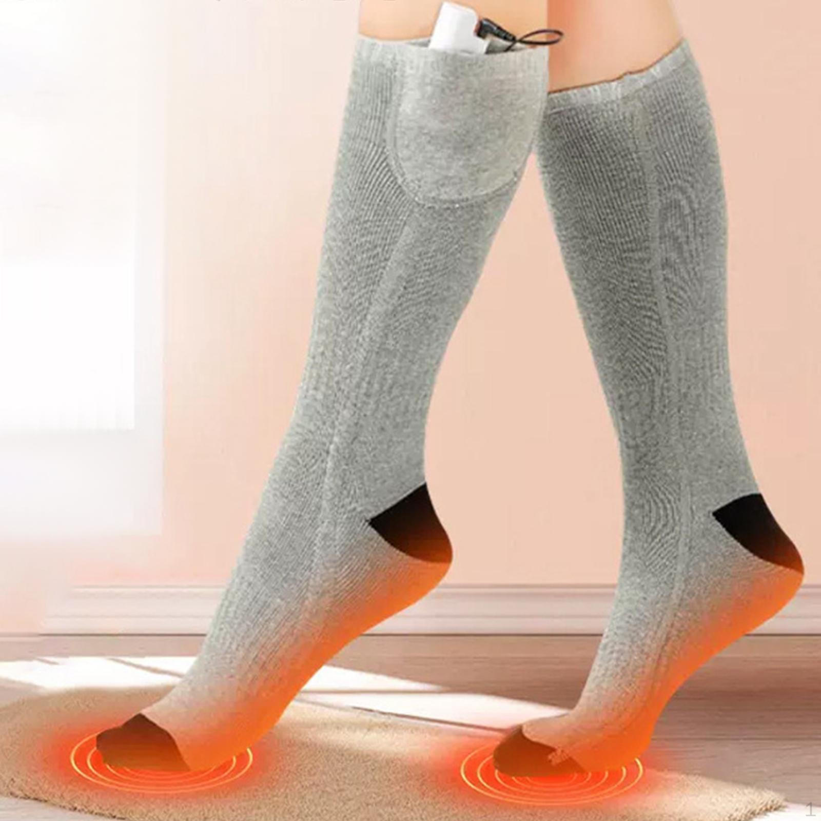 

Велосипедные носки с подогревом Зимний аккумулятор для охоты, рыбалки, кемпинга серый