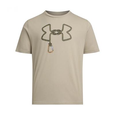 Utendørs Merkevare SS25 Herre Utendørs Sportserie Tau Logo Rund Hals Allsidig Kortermet T-skjorte Herre Topper Urban-Khaki 1390223-299