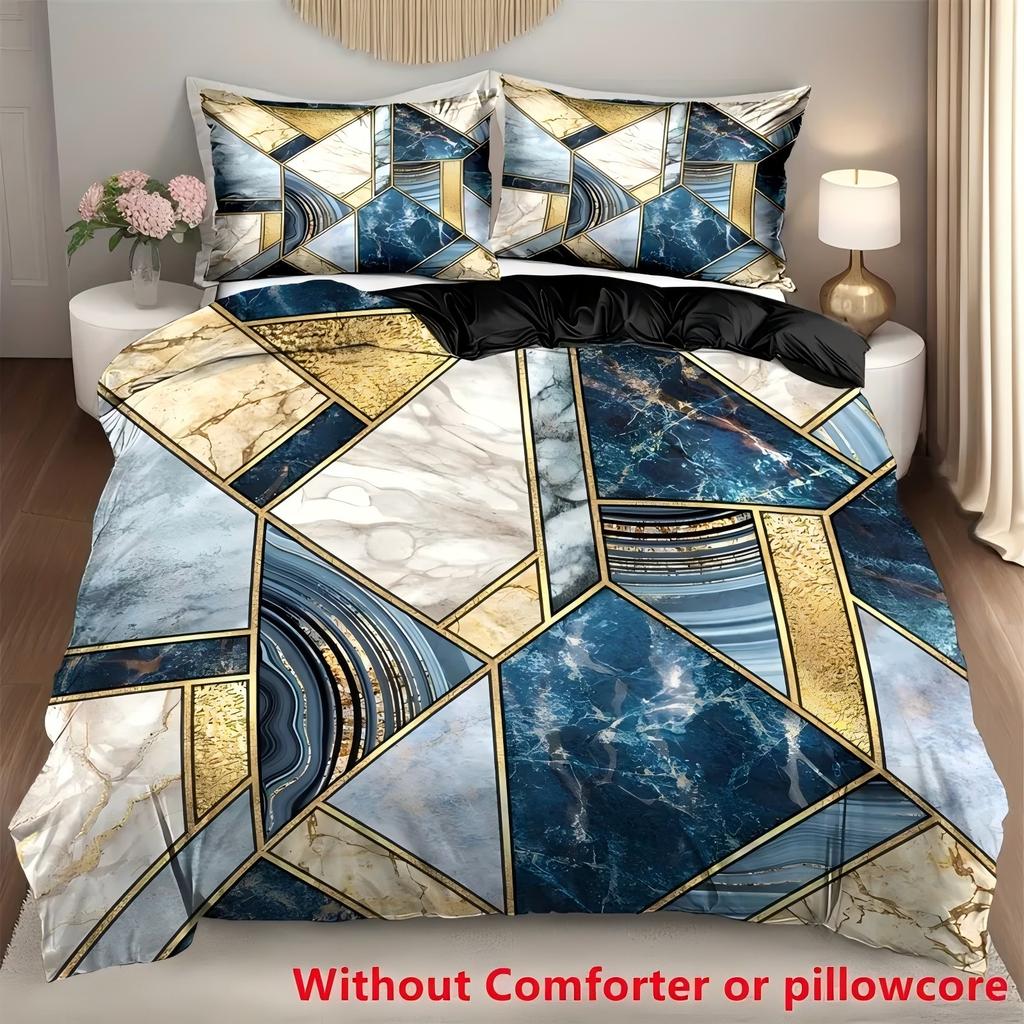Luxury Marble Pattern 3D Print bed cover Abstract Art Style Duvet Cover For Teens Adults Soft Comfortable Quilt cover pillowcase
