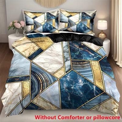 Luxury Marble Pattern 3D Print Bed Cover Abstract Art Style Duvet Cover For Teens Adults Soft Comfortable Quilt Cover Pillowcase