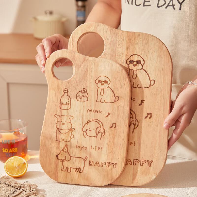 IBOER Wooden Cartoon Cutting Board