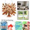 Diamond Painting DIY Pendant Kit 2D Autumn Single Side 9.65x9.45in PET Metal Hanging Chain Drill Tools Full Set