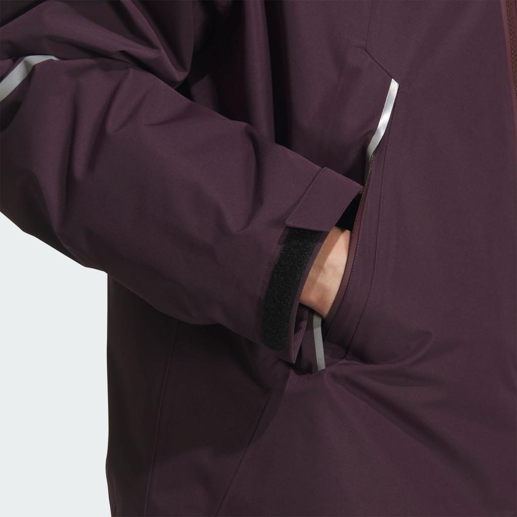 Adidas Windbreaker Jackets Unisex Dark Red Hooded KT4971