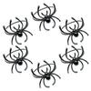 6Pcs Halloween Spider Napkin Rings Fine Texture Alloy Design for Family Reunion Craft Projects Dining Decor Napkin Ring