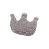 12Pcs Puffy Soft Teddy Plush Padded Patches Crown Appliques For DIY Clothes, Crafts, Hat, Bag, Woolen Gloves, Socks Decor