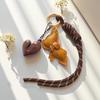 Yogodlns New Leather French Bulldog Pendant Heart Braided Rope Pendant Personalized Bag Pendant Accessories