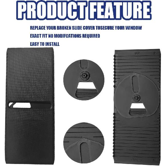 Shift Slider Center Console Slide Cover, Compatible with Lexus IS250 IS350 2005-2013, Shifter Gear Shift Knob Cover Replaces 35975-53020 (Black)