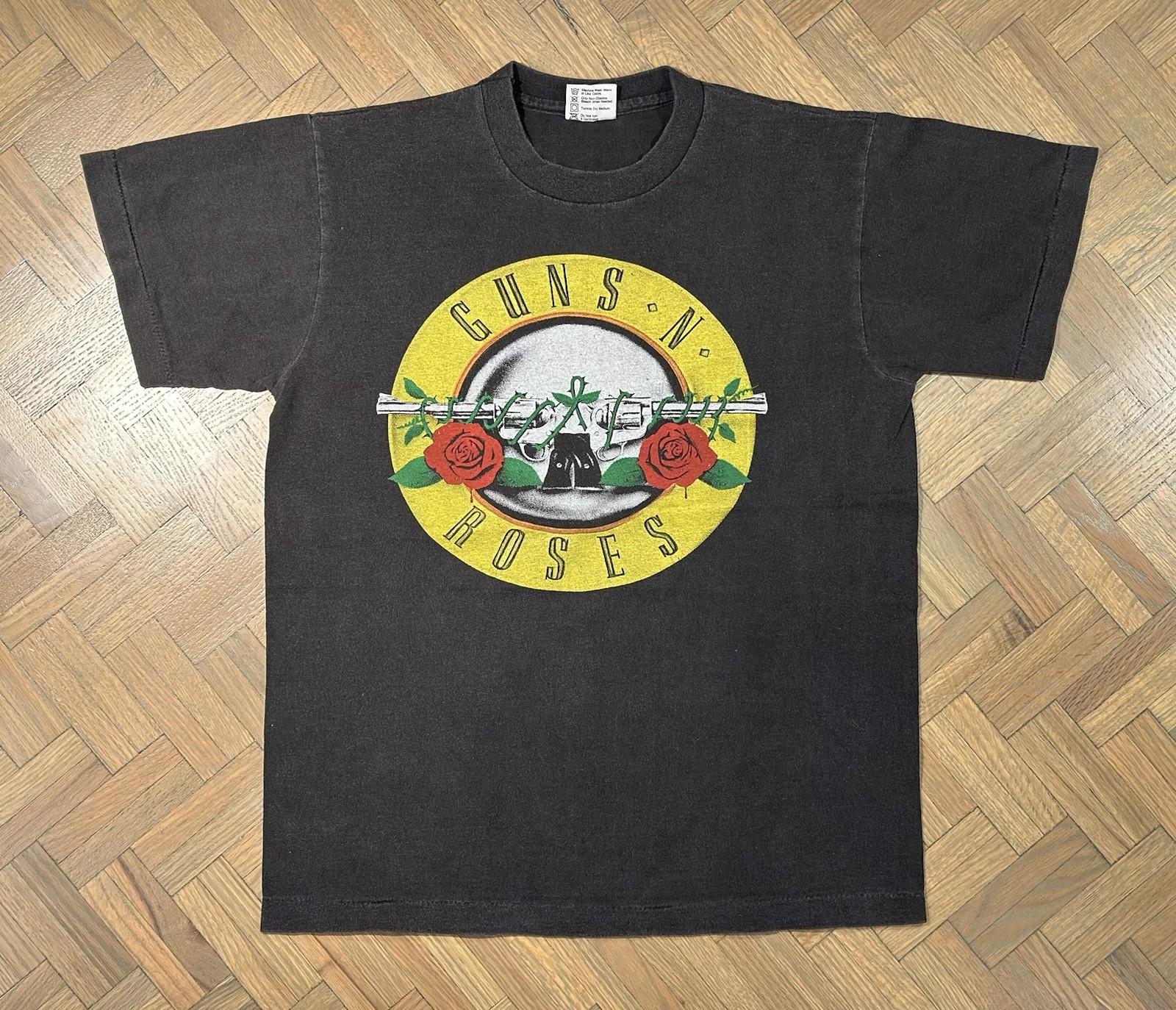 GUNS N ROSES vintage 1987 GUNS N ROSES WAS HERE t shirt medium Unisex T-Shirt XXL