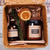 Scented Candle Glass Bottle Old-fashioned Extended Pole Match Wood Stem Creative High-end Bamboo Gift Box Fragrance Set