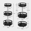 360° Rotating Condiments Metal Storage Rack Multi-Layer Condiments Turntable Spice Container Kitchen Supplies