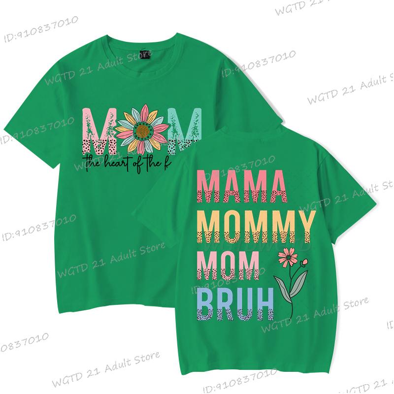 Mom Retro Letter Printed T Shirt Unisex Summer Short Sleeve Fashion Mother Gift Clothing Mama Mommy Mom Graphic Y2k Tops Tees