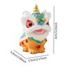 Chinese Lion Dance Statue Resin Figurine for Cabinet Living Room Bedroom