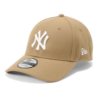 Baseball MLB NY Free Size Neyyan Kha Size 25J Cap, Khaki, 940, White,