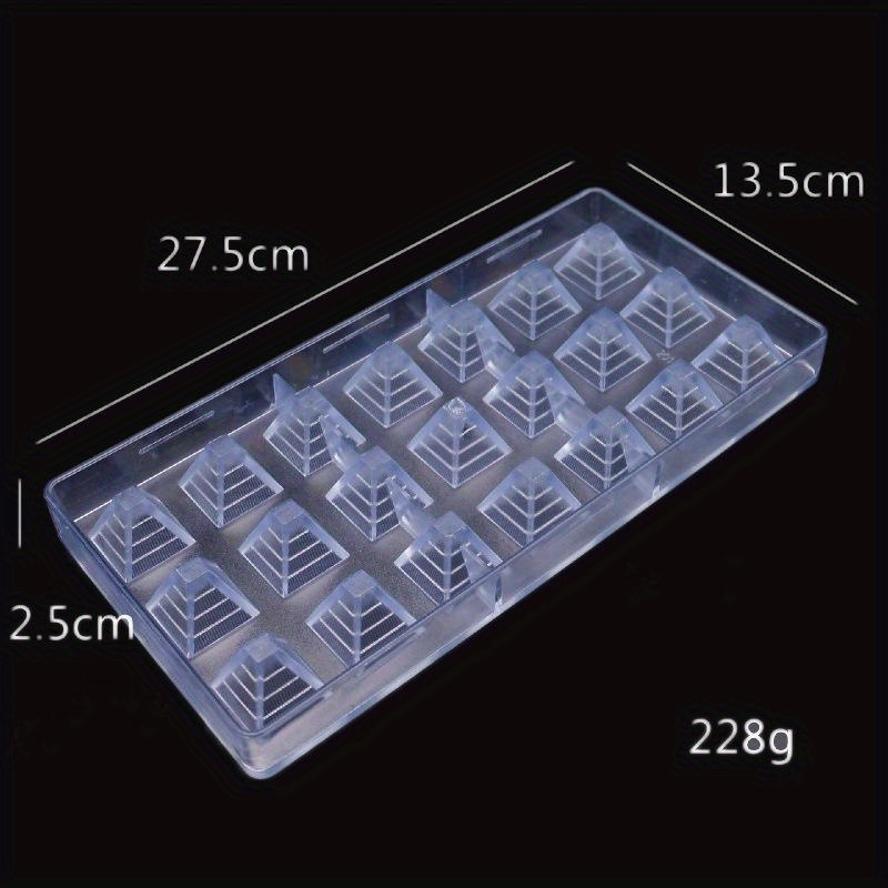 1 Pcs Plastic Pyramid Chocolate Mold Unique Shape Starry Sky Chocolate Mold Anti-heating DIY Baking Mold Wholesale