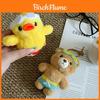 Plush Animal Keychain With Cute Cartoon Swimming Bunny For Backpack And Bag Decor