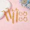 2 Pairs Girl Cosplay Clip-On Earrings Chain Ear Drop Dangle Earrings Women Jewelry Accessories